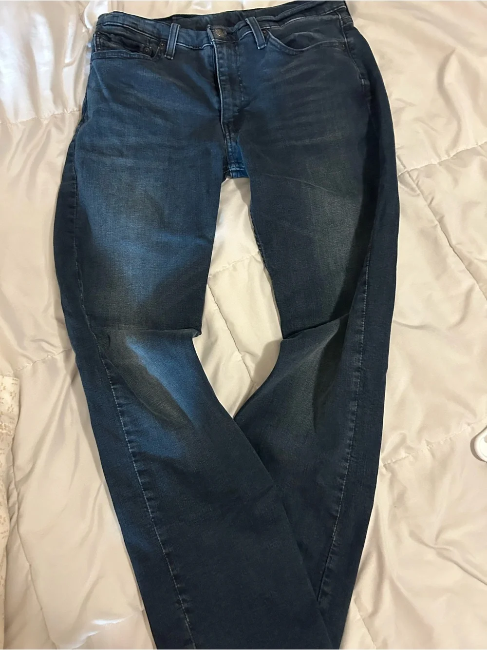 Levi's Slim Straight Jeans in Dark Blue Indigo